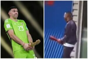 Mbappe lặp lại màn ăn mừng tấn công của Martinez