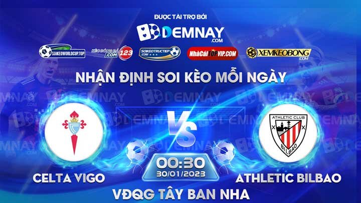 Tip soi kèo trực tiếp Celta Vigo vs Athletic Bilbao – 00h30 ngày 30/01/2023 – VĐQG Tây Ban Nha